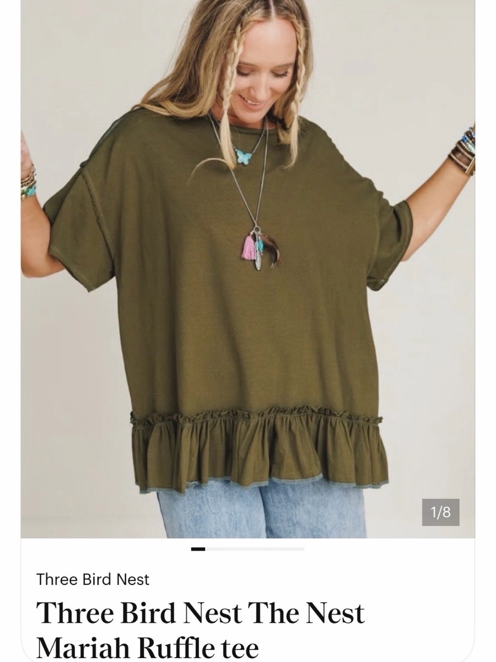 Three Bird Nest top NWT